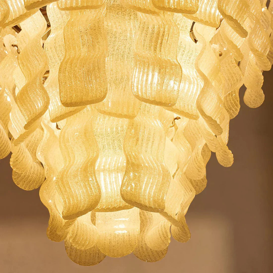 Cascade Ribbed Glass Chandelier | wildoxy