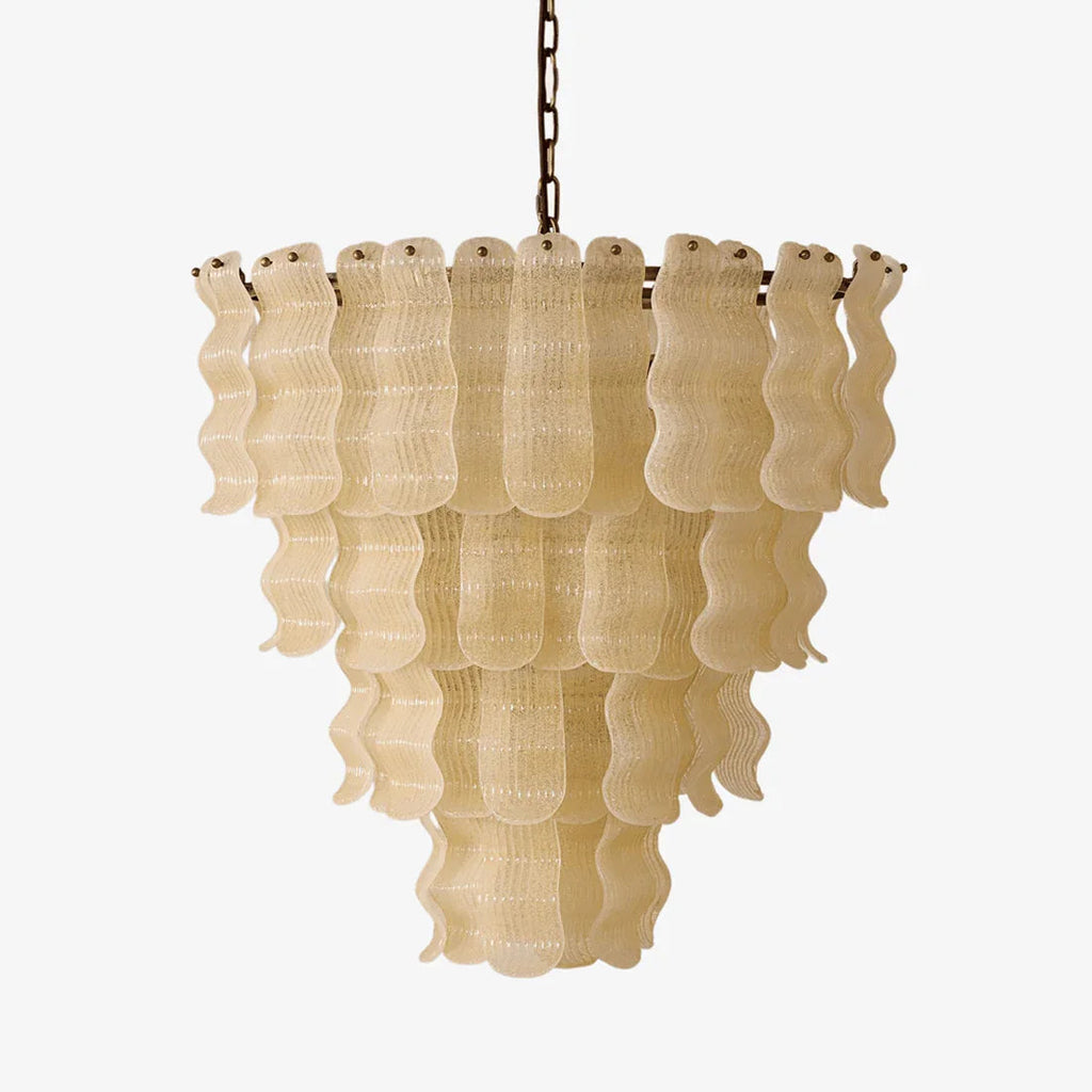 Cascade Ribbed Glass Chandelier | wildoxy
