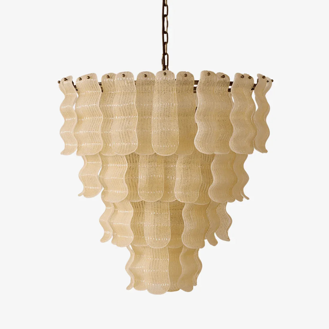 Cascade Ribbed Glass Chandelier | wildoxy