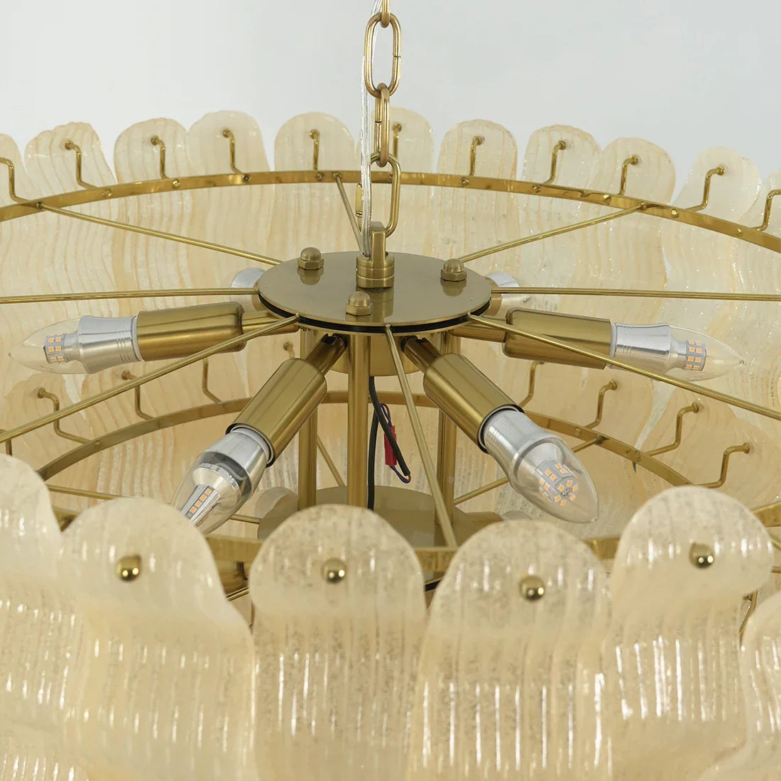 Cascade Ribbed Glass Chandelier | wildoxy