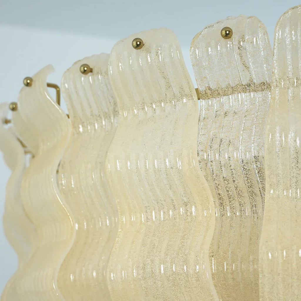 Cascade Ribbed Glass Chandelier | wildoxy