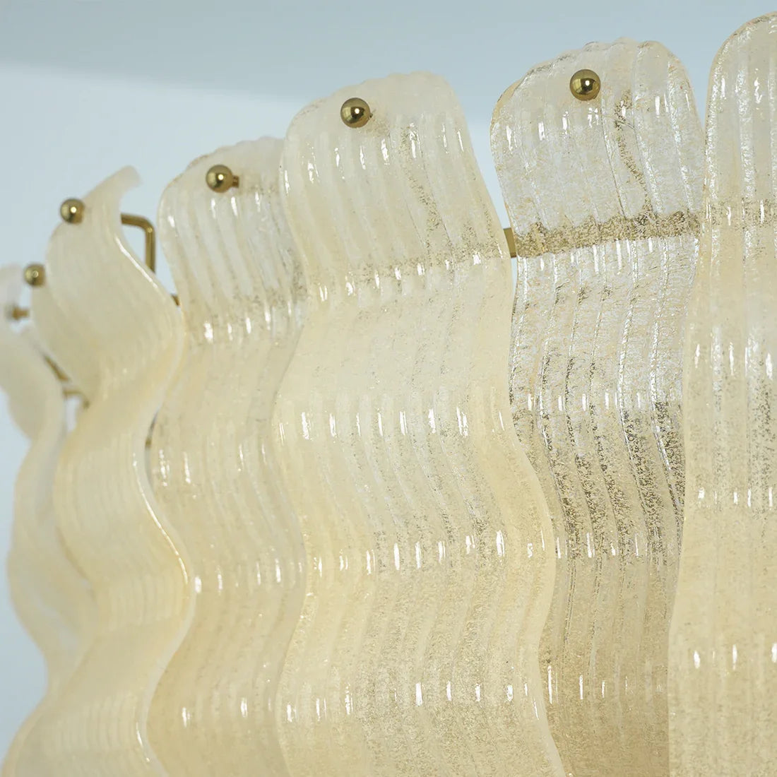 Cascade Ribbed Glass Chandelier | wildoxy