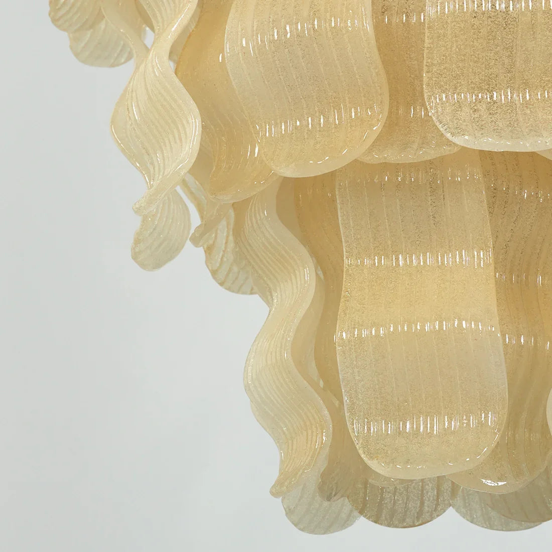 Cascade Ribbed Glass Chandelier | wildoxy