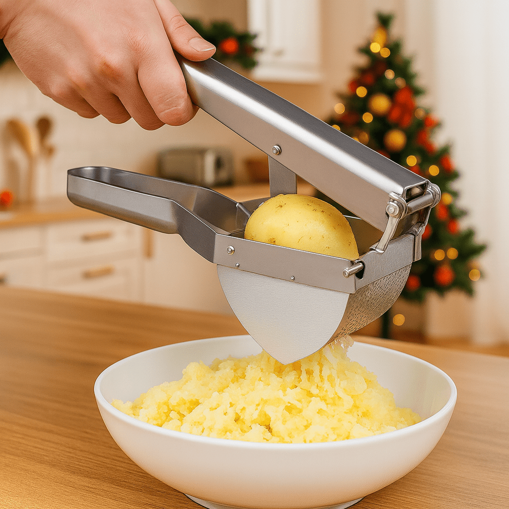 EaseMash Ergonomic Stainless Steel Potato Press