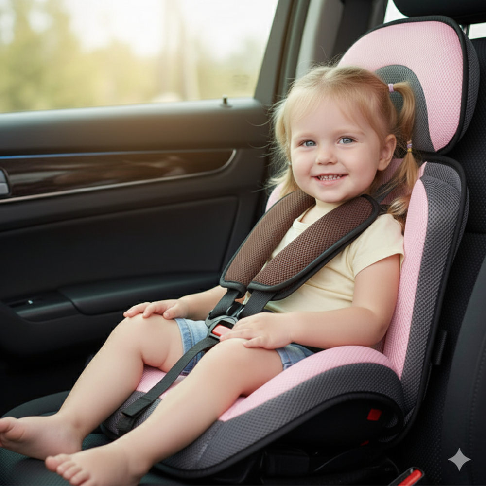 Scaun auto ușor pentru copii — reglabil, 1-14 ani, 60kg