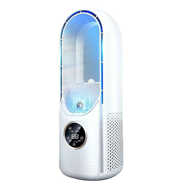 Kabelloser kompakter Luftkühler — Leiser USB-Ventilator, 100ml Tank