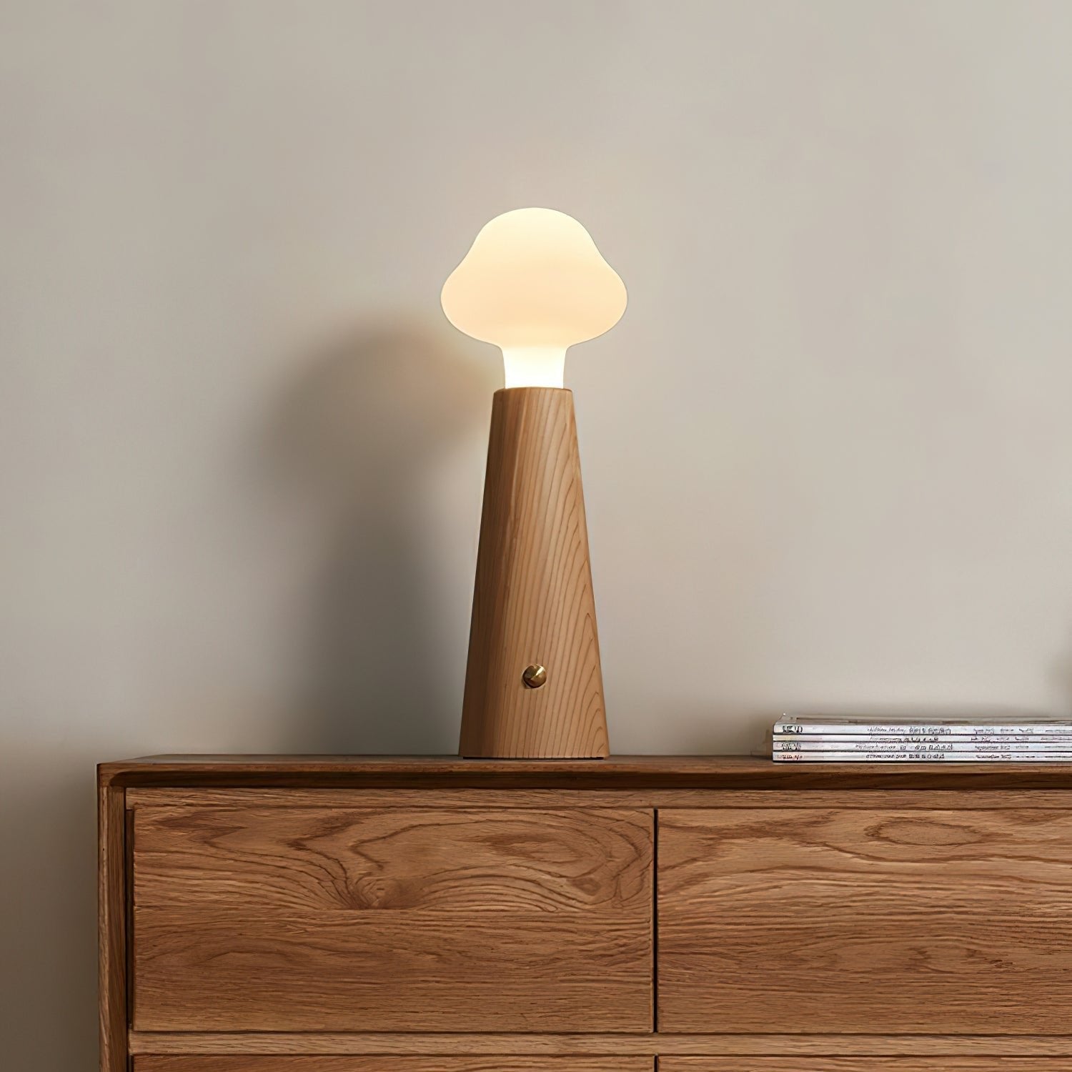 LumaVerse Poetic Table Lamp — Metal, Wood and Acrylic Design
