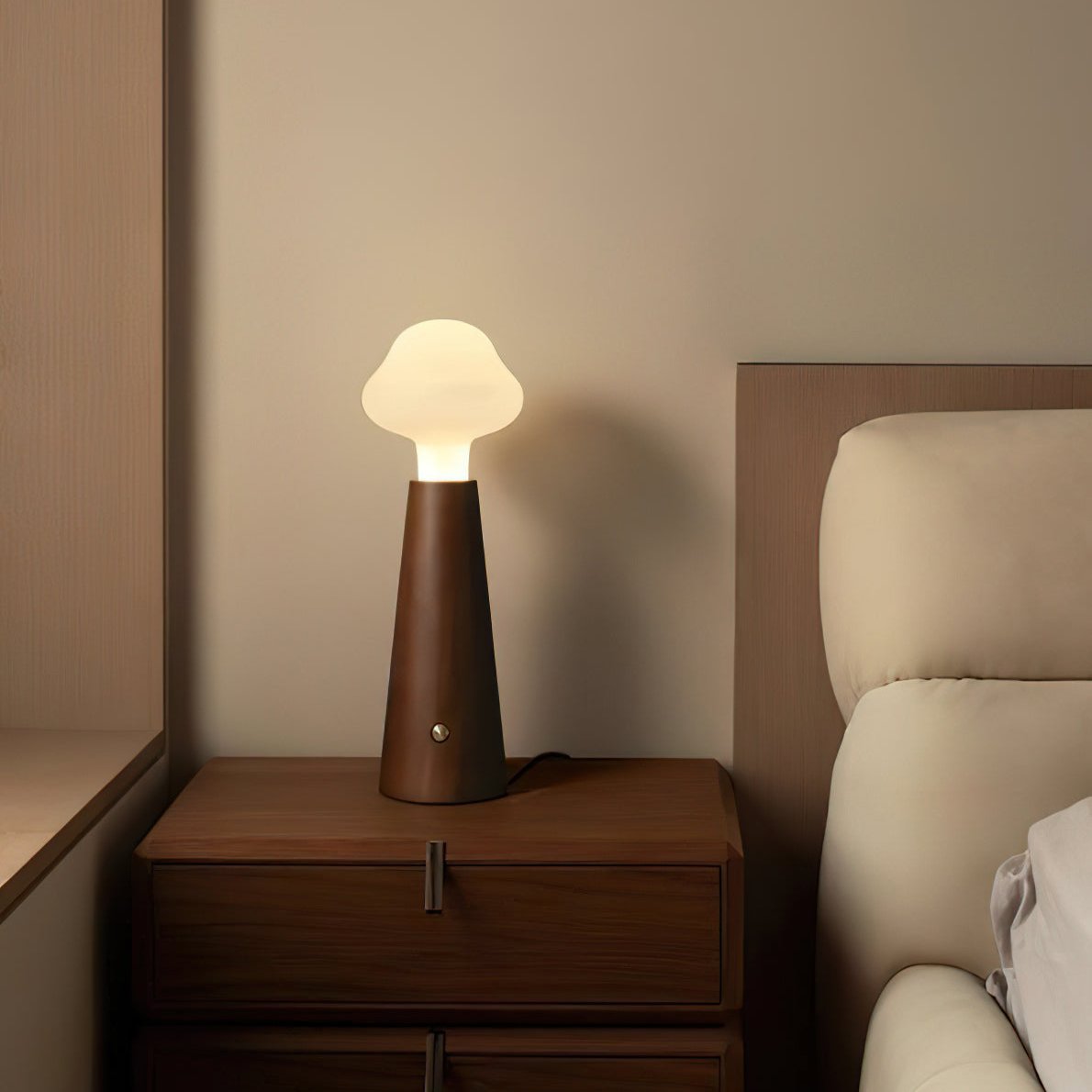 LumaVerse Poetic Table Lamp — Metal, Wood and Acrylic Design