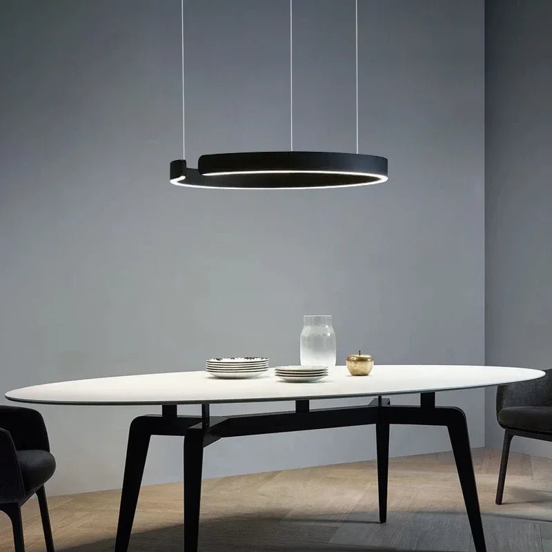 Kortárs 24-Inch-es LED-es függőlámpa — Kör alakú gyűrűlámpa