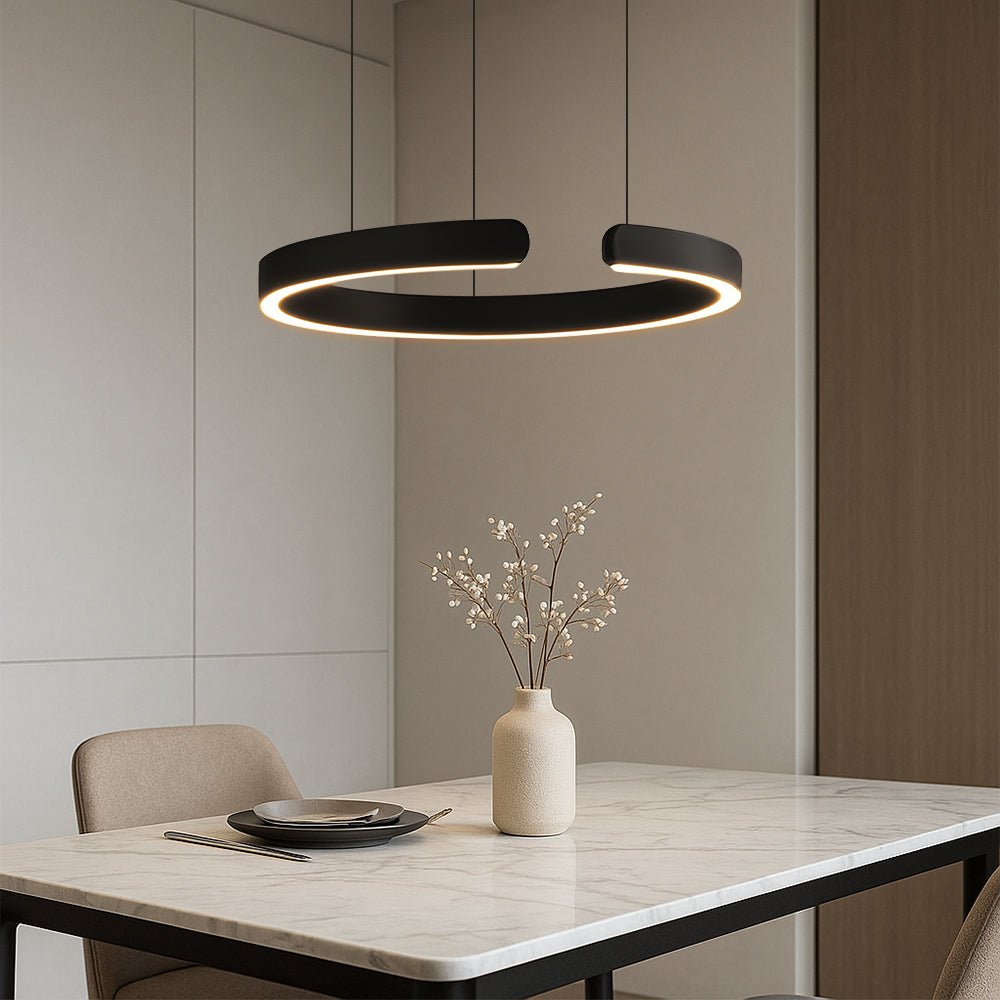 Kortárs 24-Inch-es LED-es függőlámpa — Kör alakú gyűrűlámpa