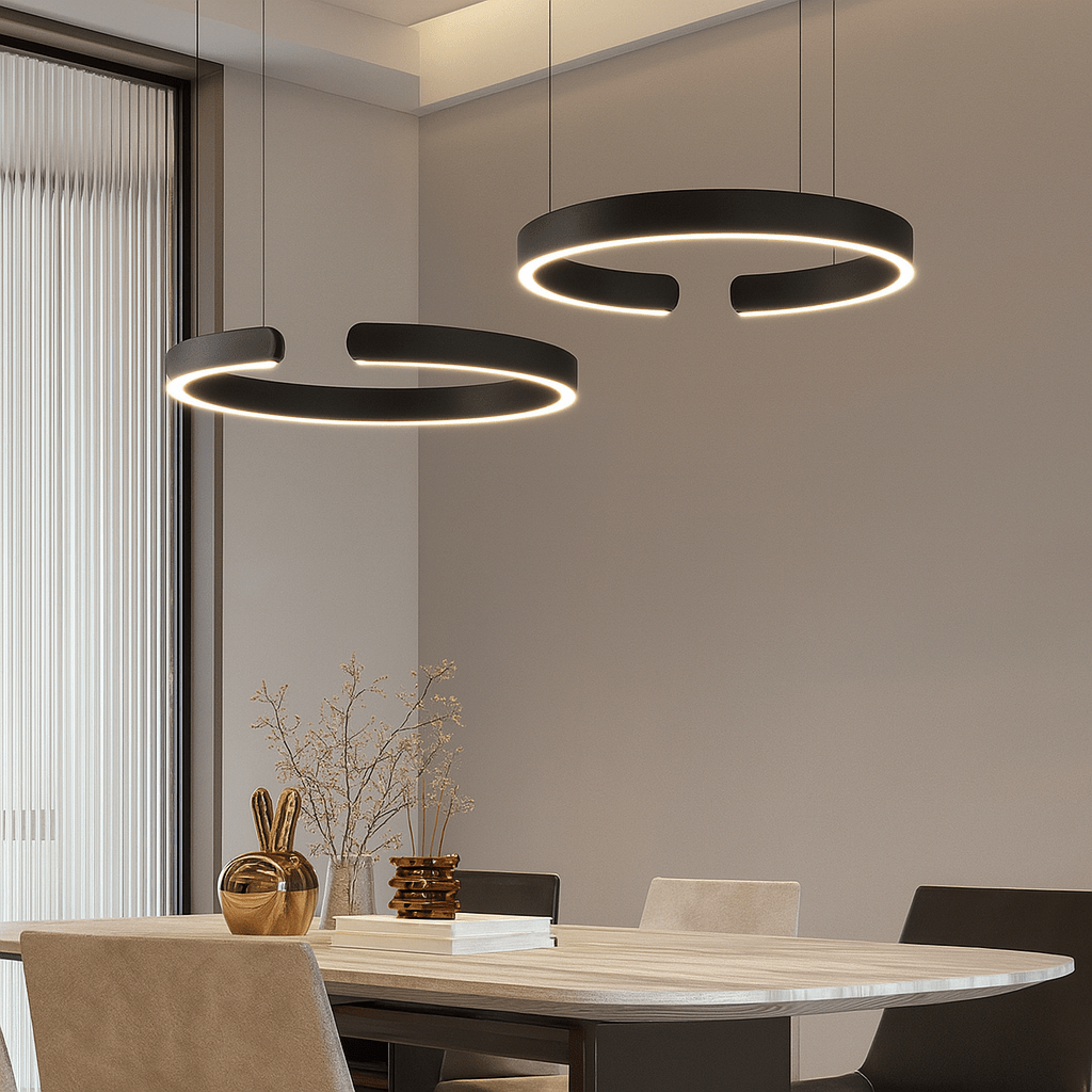 Kortárs 24-Inch-es LED-es függőlámpa — Kör alakú gyűrűlámpa