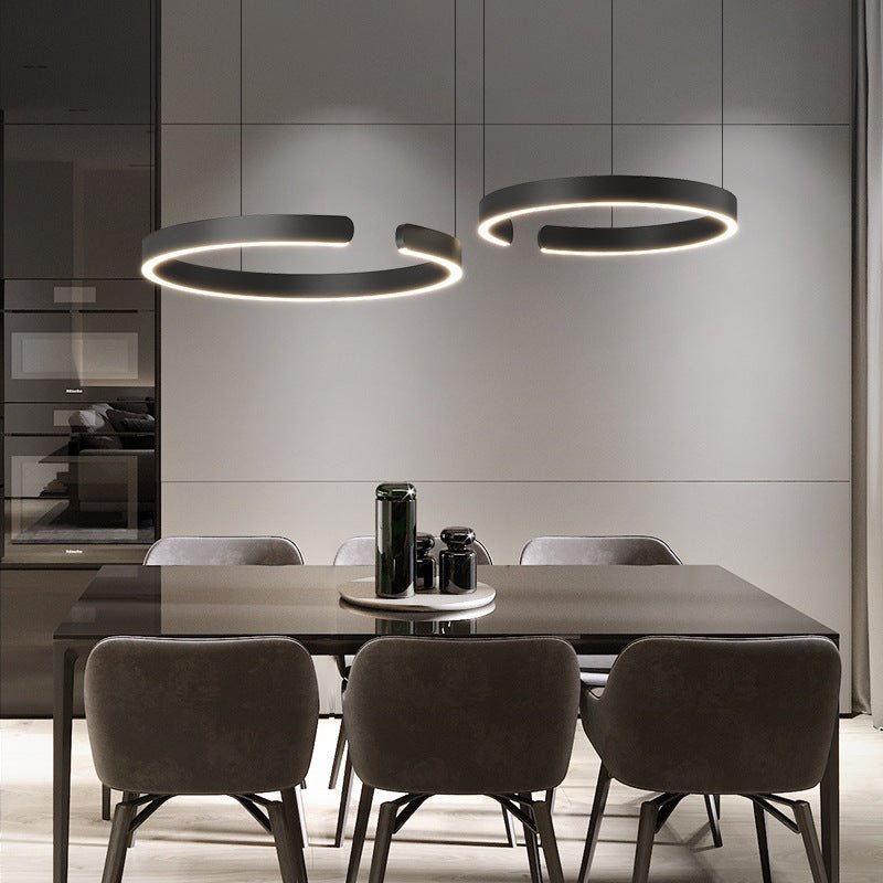 Kortárs 24-Inch-es LED-es függőlámpa — Kör alakú gyűrűlámpa