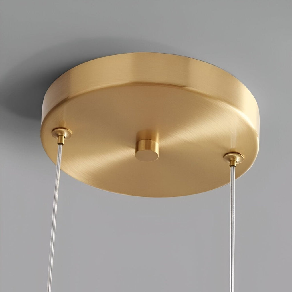 Moderne LED-pendellampe i glas — loftlampe med en diameter på 12-Inch