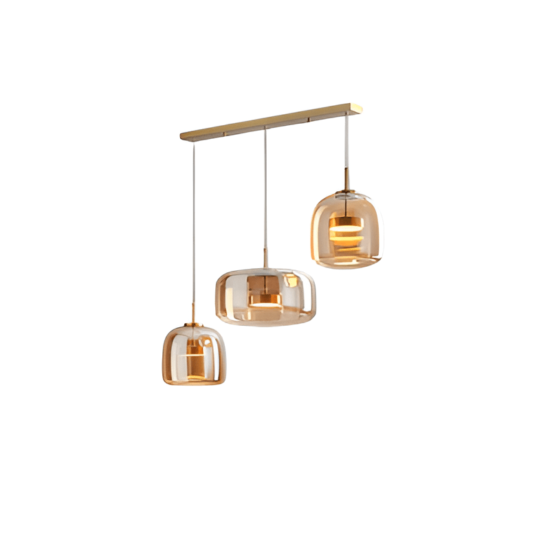 Moderne LED-pendellampe i glas — loftlampe med en diameter på 12-Inch