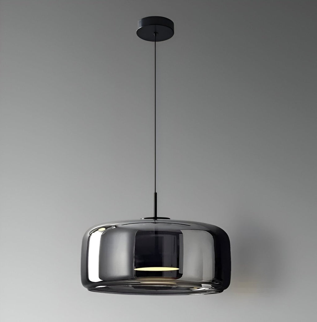 Moderne LED-pendellampe i glas — loftlampe med en diameter på 12-Inch
