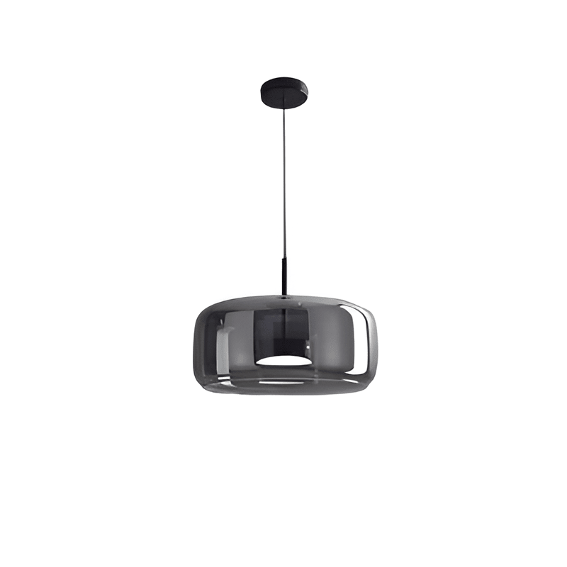 Moderne LED-pendellampe i glas — loftlampe med en diameter på 12-Inch