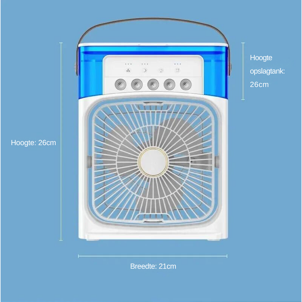 Rafraîchisseur d’air 3-en-1 — refroidissement, humidification et purification USB
