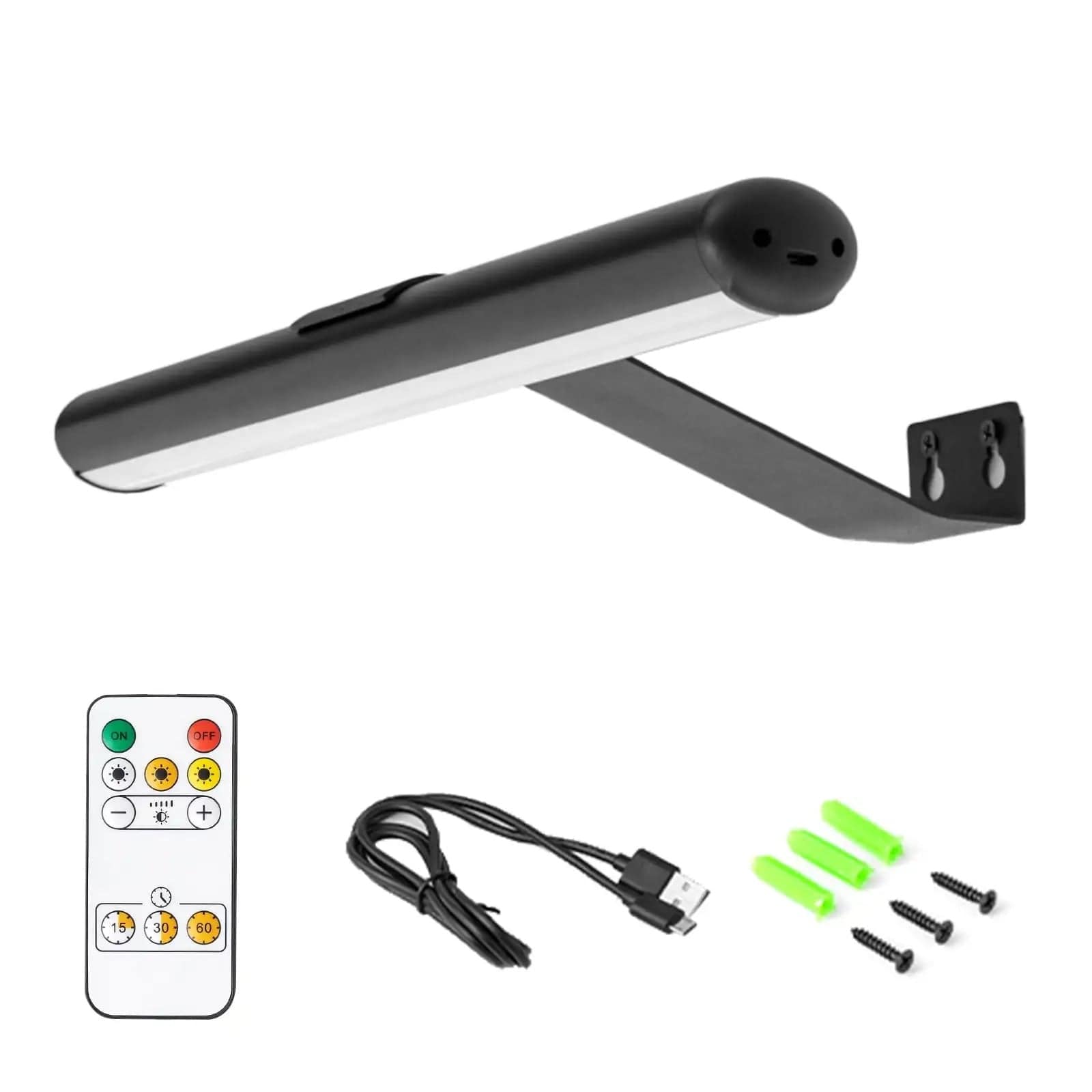 Cordless LED Wall Lamp — USB-C Rechargeable, Remote Control, Wire-Free Design