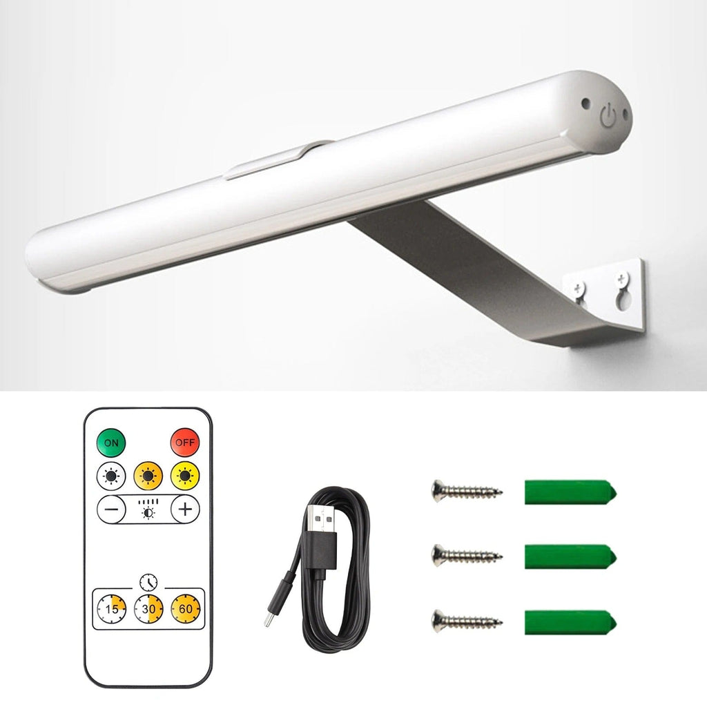 Cordless LED Wall Lamp — USB-C Rechargeable, Remote Control, Wire-Free Design