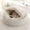 Cama mullida para gatos y perros pequeños - diseño cálido, protegido y antideslizante