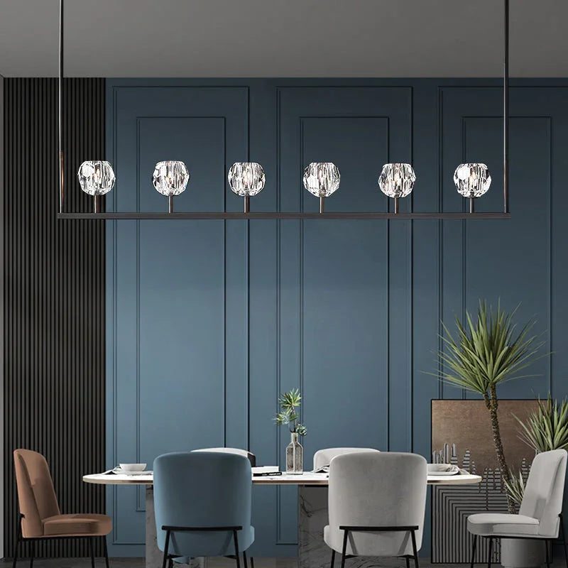Crystal Ball Linear Chandelier | wildoxy