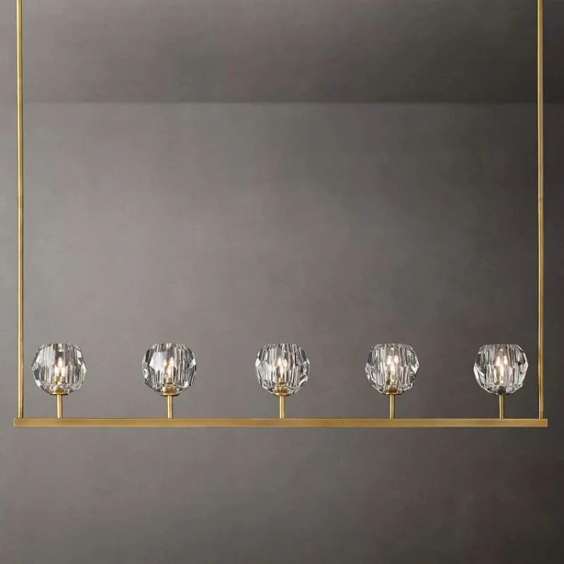Crystal Ball Linear Chandelier | wildoxy