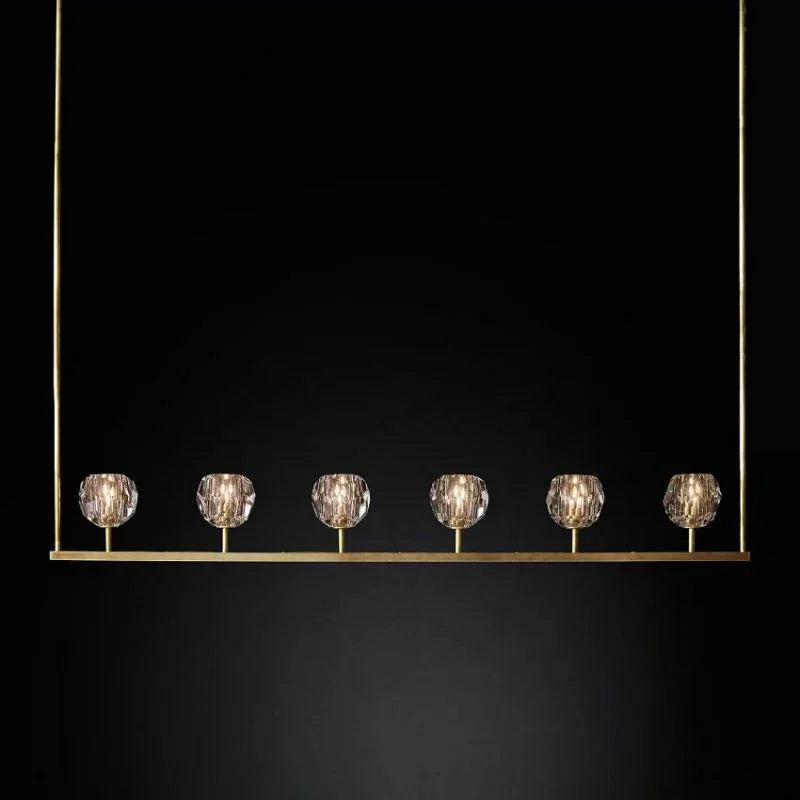 Crystal Ball Linear Chandelier | wildoxy
