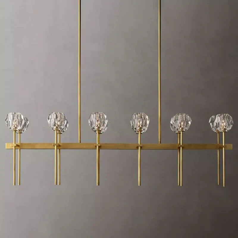 Crystal Ball Linear Chandelier | wildoxy