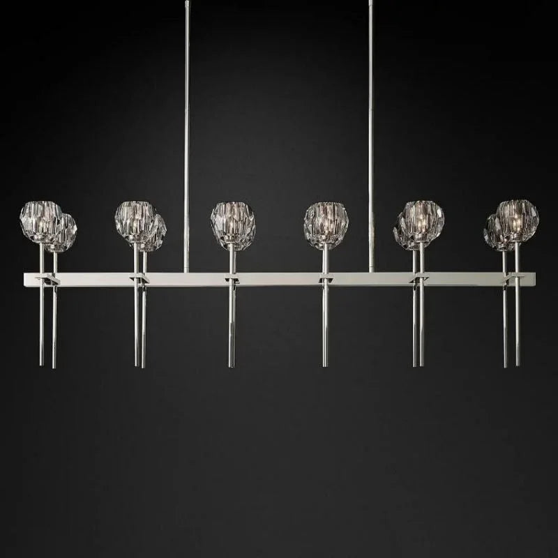 Crystal Ball Linear Chandelier | wildoxy