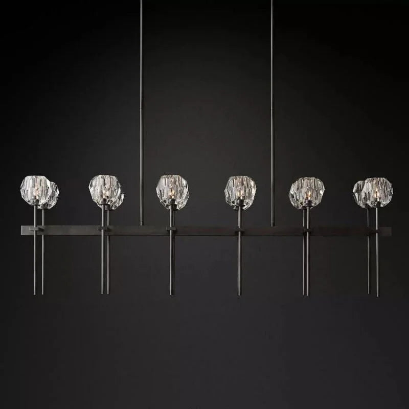Crystal Ball Linear Chandelier | wildoxy
