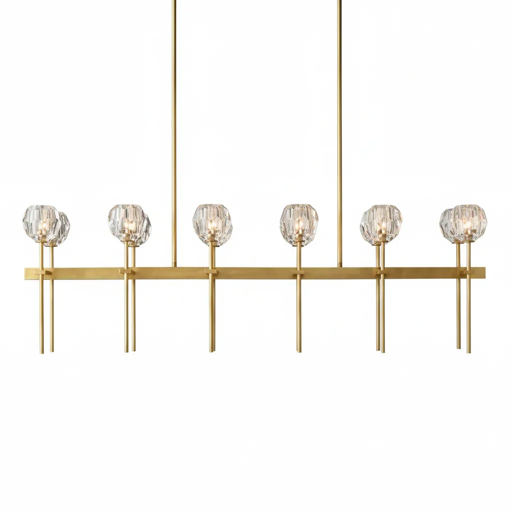 Crystal Ball Linear Chandelier | wildoxy