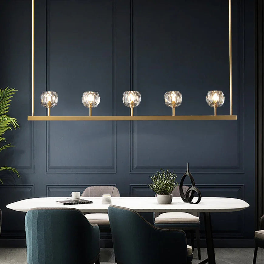 Crystal Ball Linear Chandelier | wildoxy