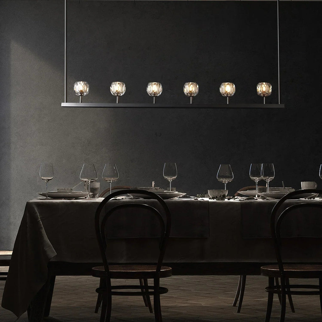 Crystal Ball Linear Chandelier | wildoxy