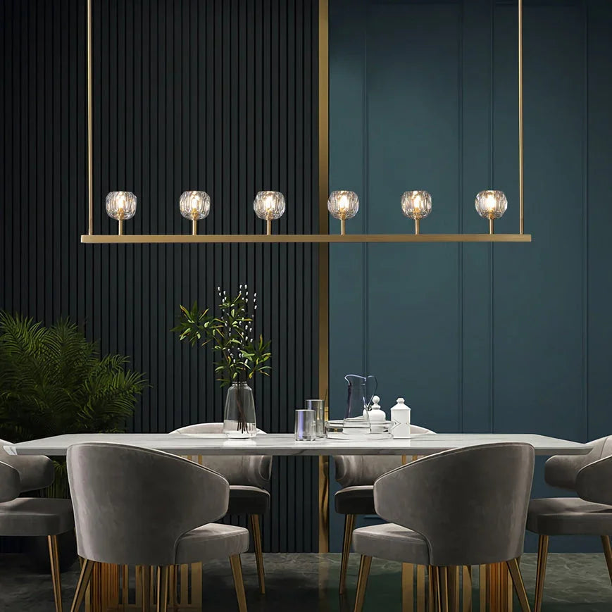 Crystal Ball Linear Chandelier | wildoxy