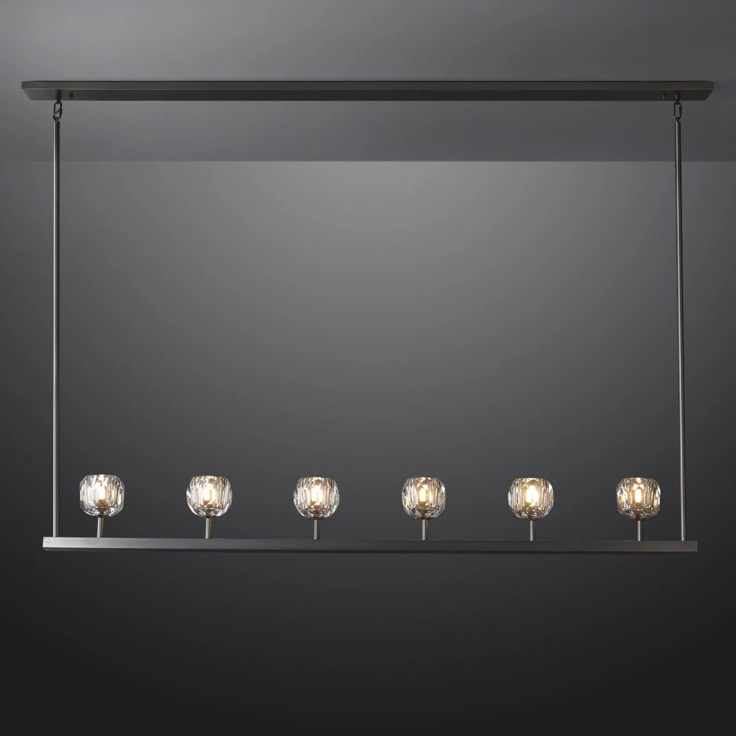 Crystal Ball Linear Chandelier | wildoxy