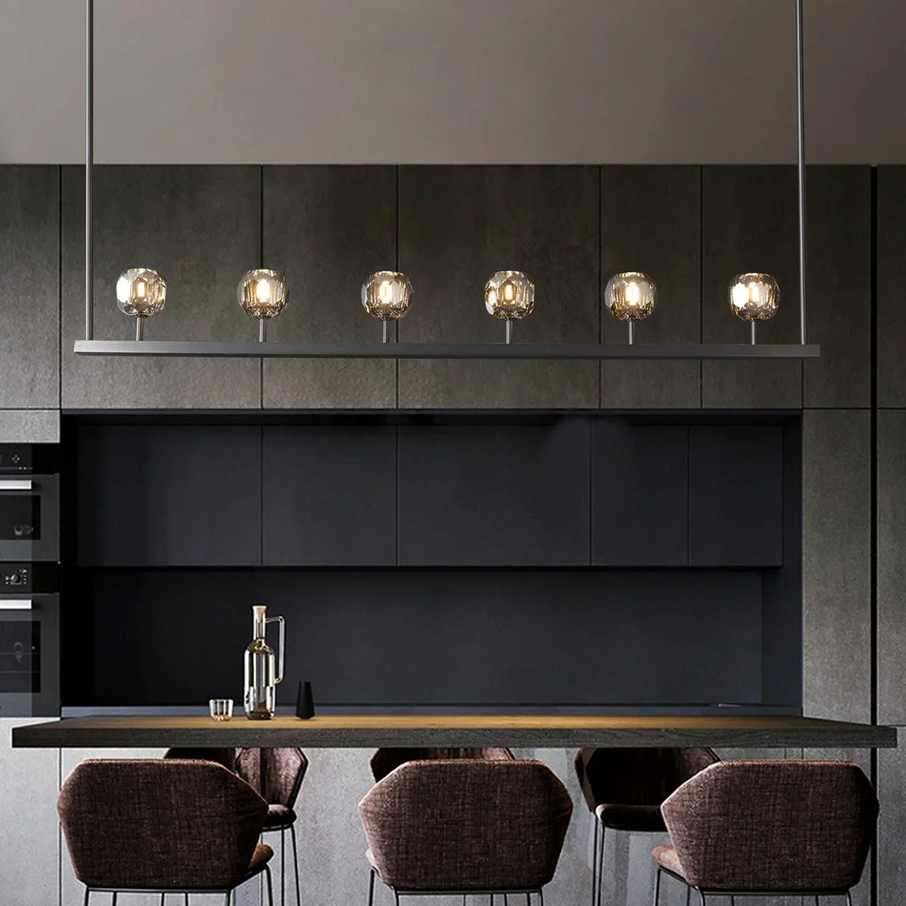 Crystal Ball Linear Chandelier | wildoxy