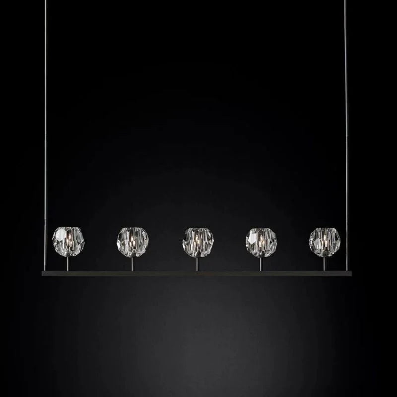 Crystal Ball Linear Chandelier | wildoxy