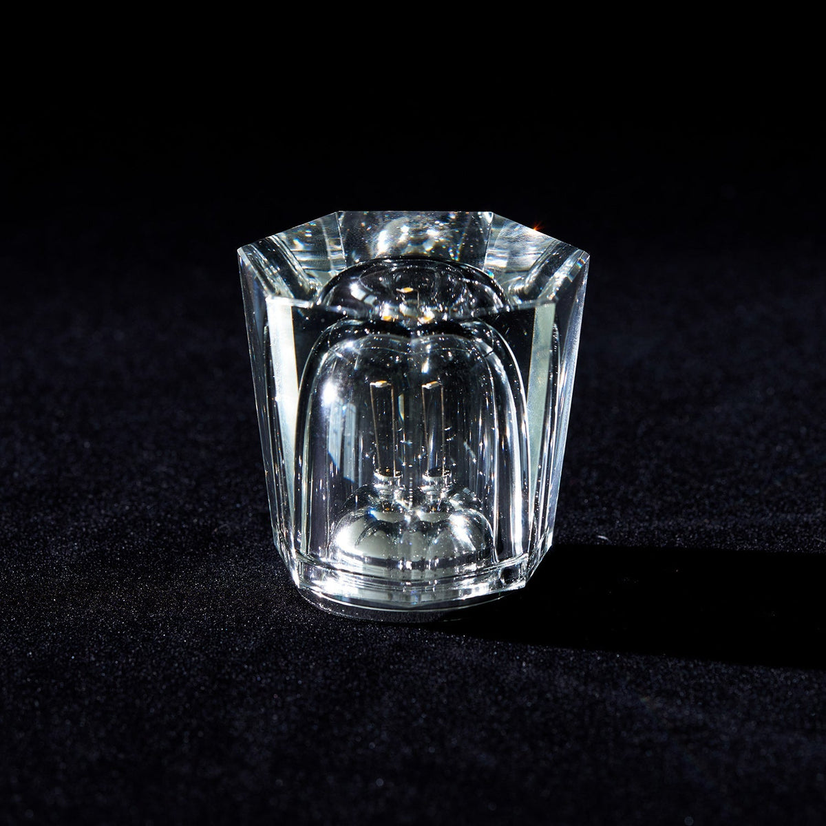 Timanttikristallivalaisin — langaton, himmennettävä, Ø 8.2 × K 9 cm