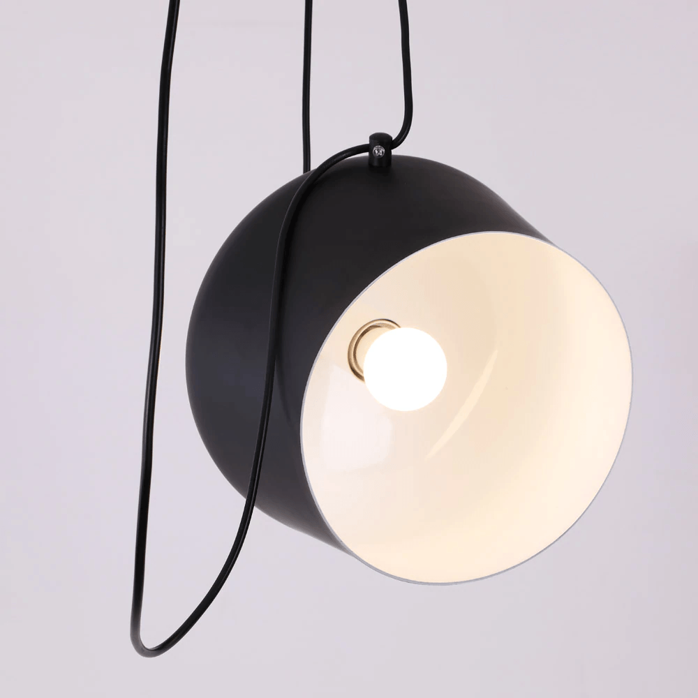 Drum Pendant Lamp — Elegant Cable Hanging Design, Modern Ceiling Light Shade