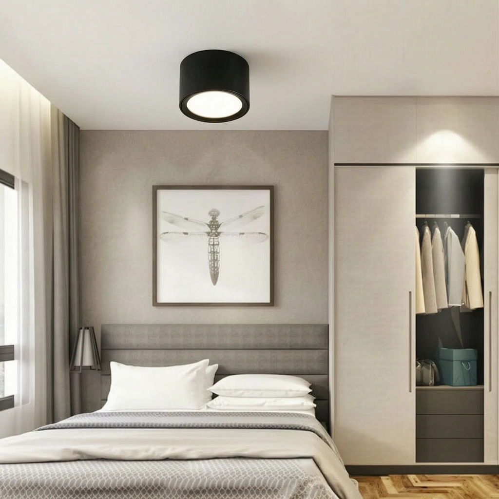 Modern Cylindrical Ceiling Light -  Overhead Illumination - Wildoxy