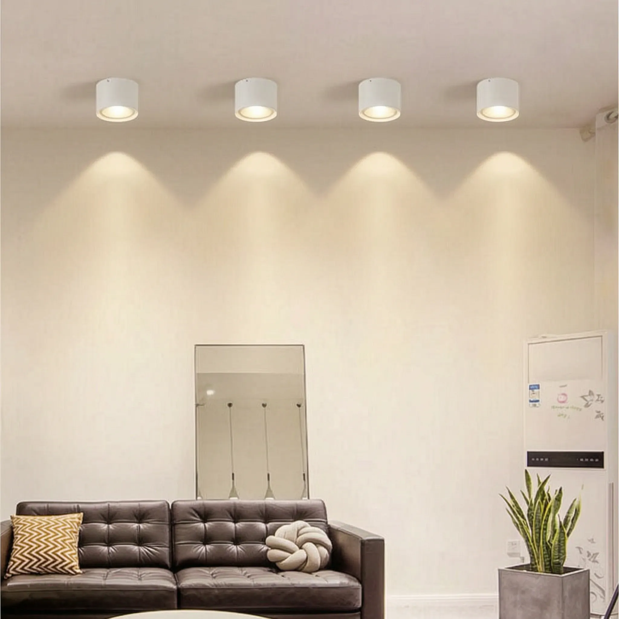 Modern Cylindrical Ceiling Light -  Overhead Illumination - Wildoxy