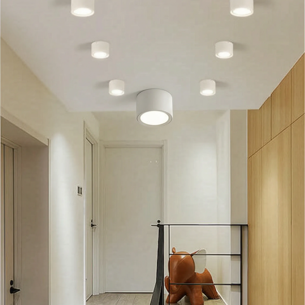 Modern Cylindrical Ceiling Light -  Overhead Illumination - Wildoxy