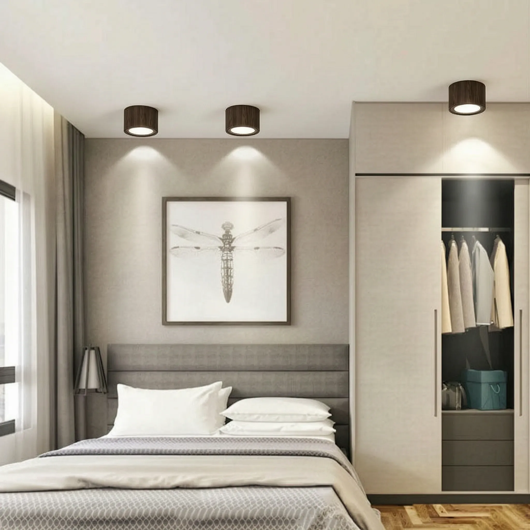 Modern Cylindrical Ceiling Light -  Overhead Illumination - Wildoxy