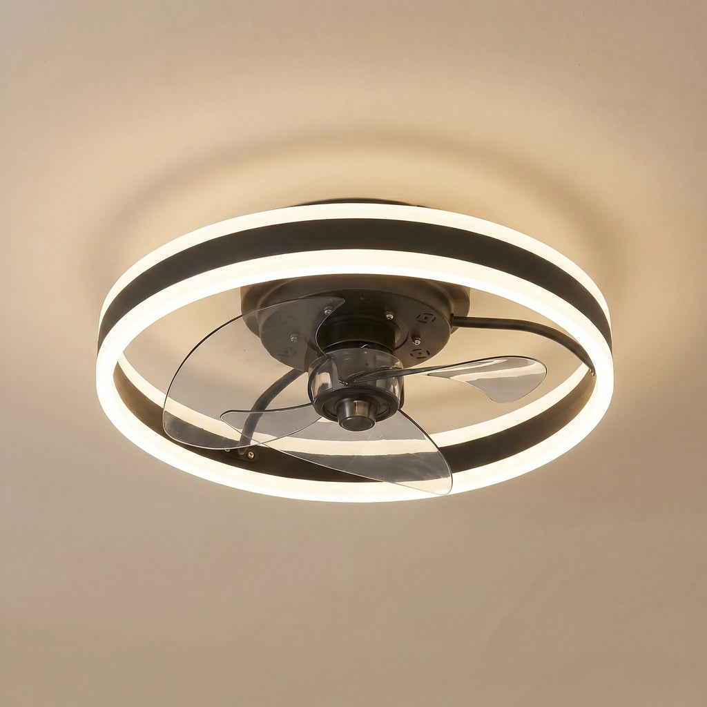 Modern LED Ceiling Fan Light -  Circulating Indoor Air - Wildoxy