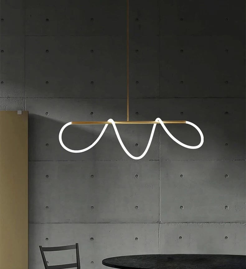 LumaTwirl LED Pendant Light — Warm Glow, Soft Shading Effect