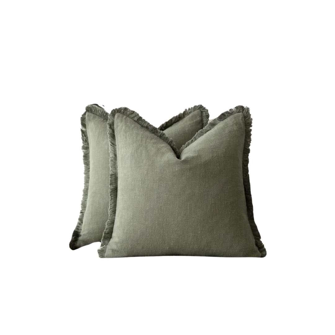 Crestline Cotton Linen Pillow Covers — Durable Construction, Elegant Finish