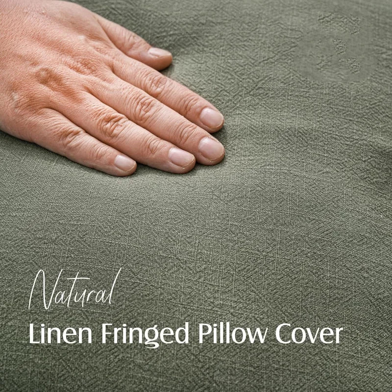 Crestline Cotton Linen Pillow Covers — Durable Construction, Elegant Finish