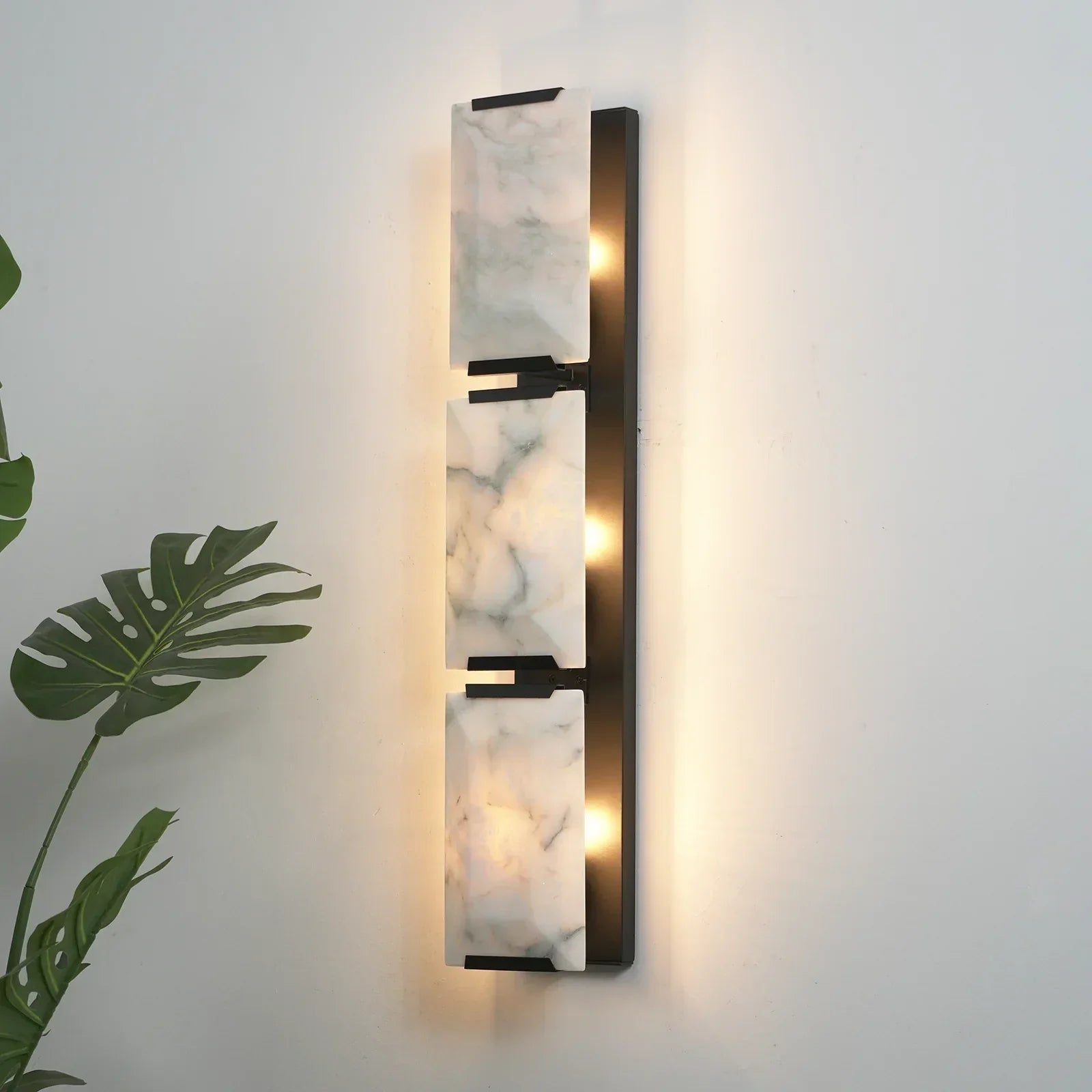 Alabaster Rectangular Wall Lamp | wildoxy