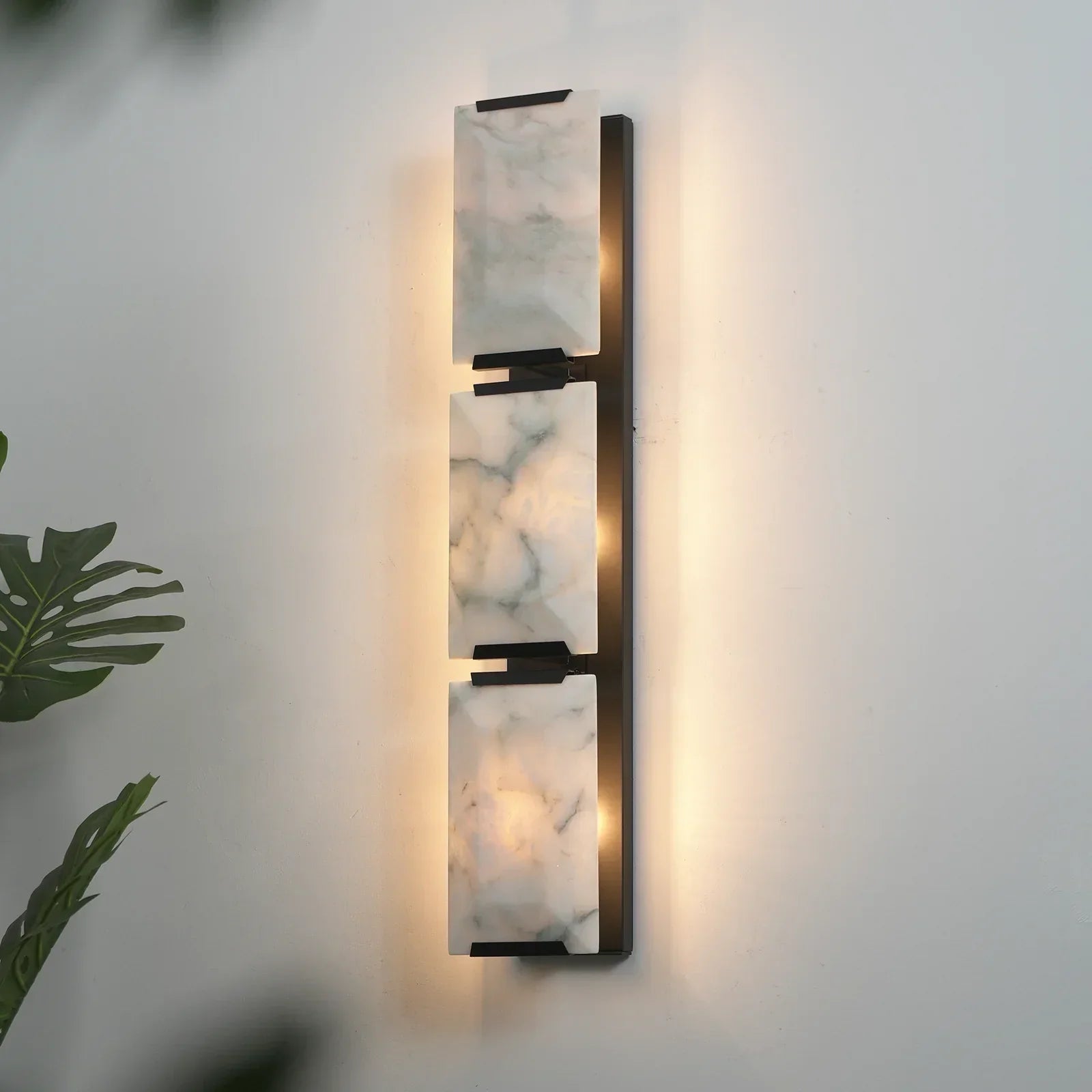 Alabaster Rectangular Wall Lamp | wildoxy