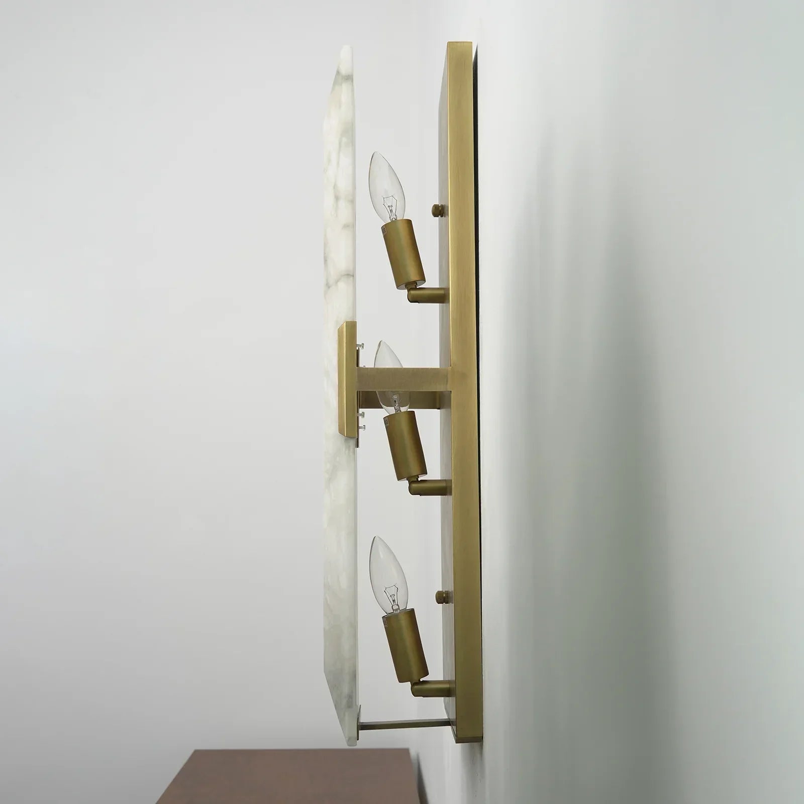 Alabaster Rectangular Wall Lamp | wildoxy